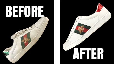 how to clean white leather gucci trainers|Gucci shoes how to clean.